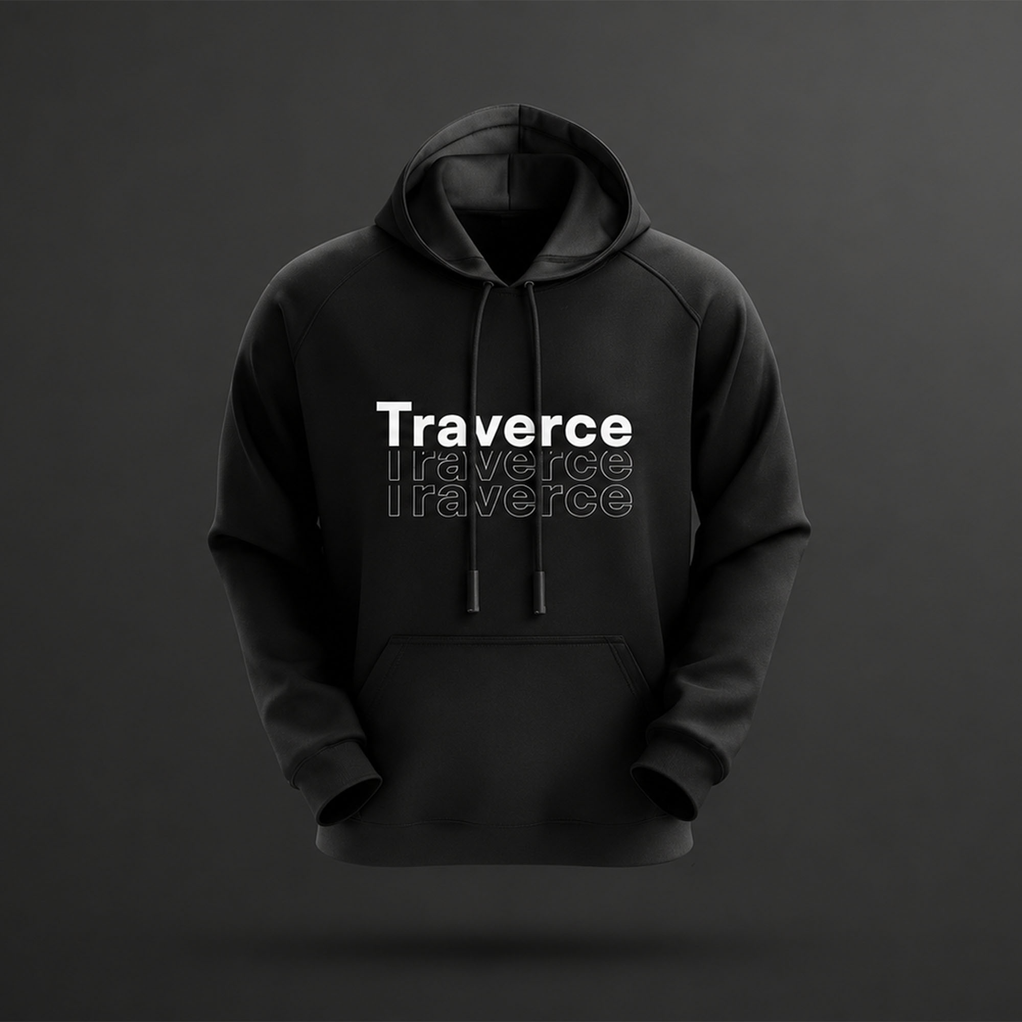 TRAVERCE STACKED LOGO HOODIE