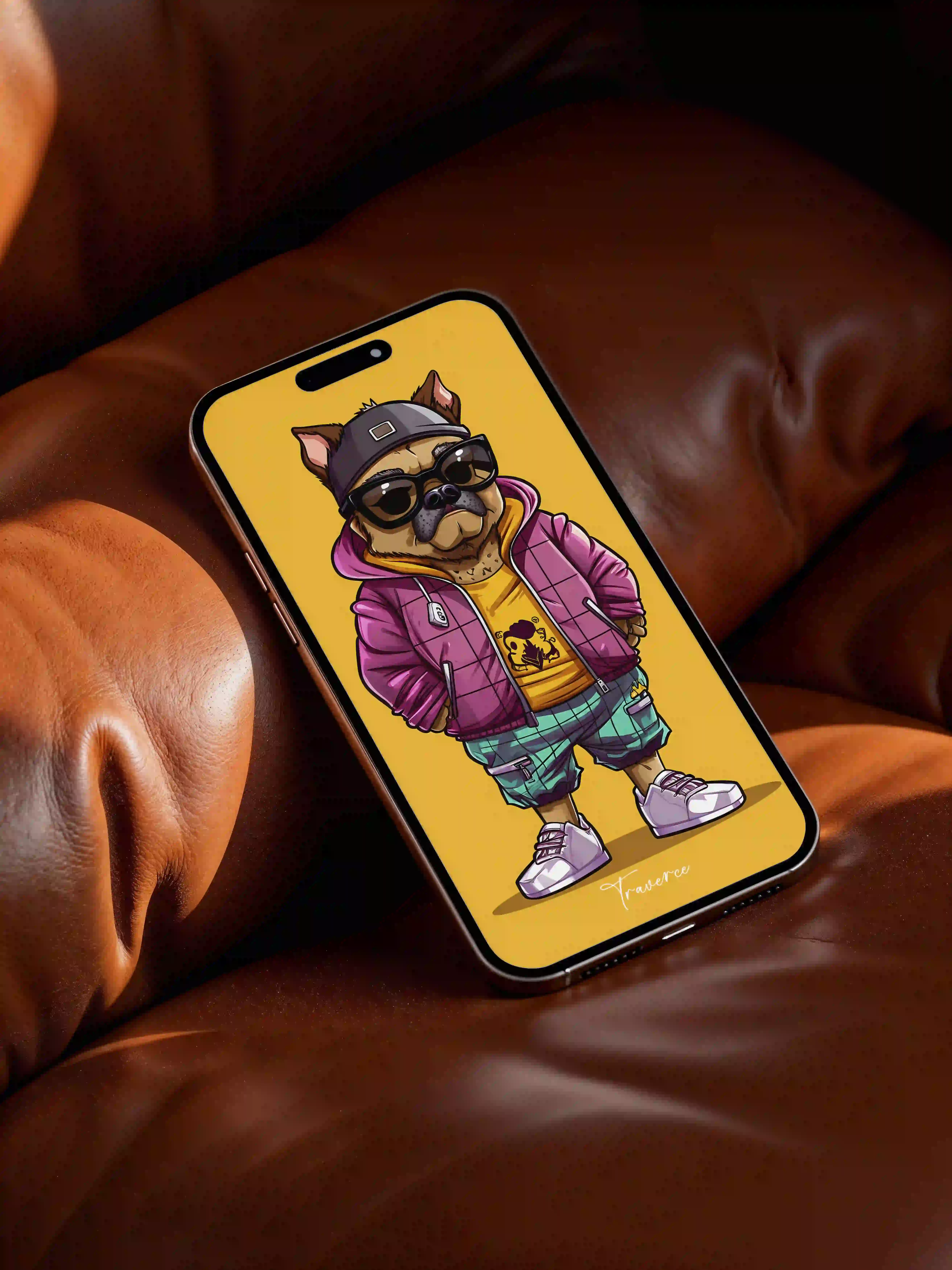 Traverce Wallpaper – Cool Pug Character